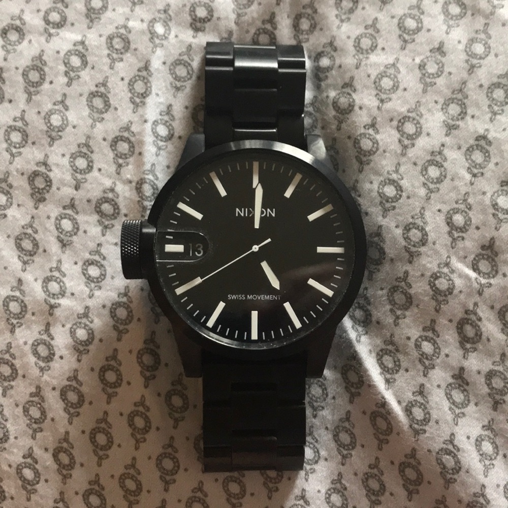 Large black Nixon watch